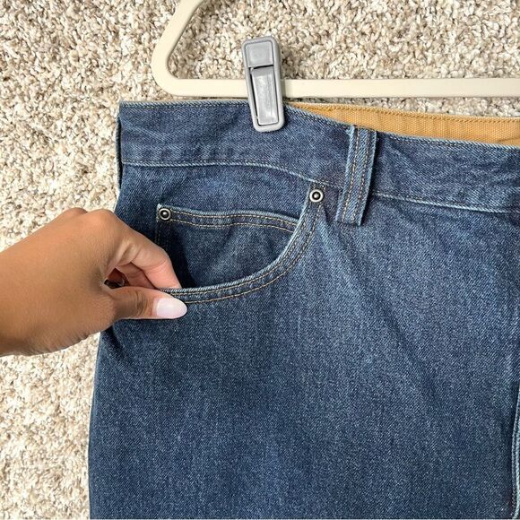 Duluth Trading Co Jeans Men’s 40x30 Ballroom Dark Wash Denim Relaxed Fit - Picture 2 of 6